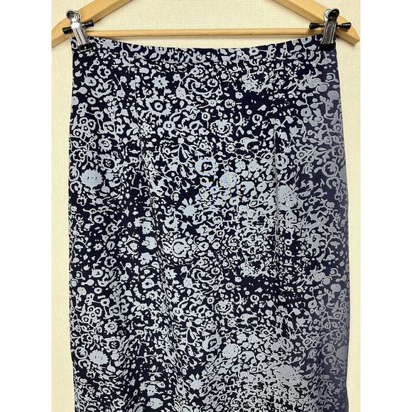 Women’s Cotton Blend Straight Midi Skirt Size 14 Multicolored Ombré Career - Picture 2 of 15